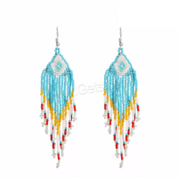 Fashion Fringe Earrings, Zinc Alloy, zinc alloy earring hook, plated, fashion jewelry & for woman 