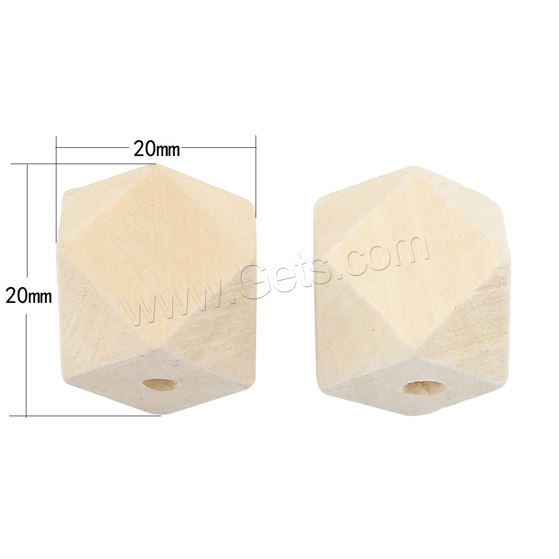 Holz Ohranhänger Zubehör, verschiedene Größen vorhanden, Bohrung:ca. 4mm, verkauft von PC