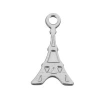 Pendentifs en acier inoxydable, argent Environ 1.5mm, Vendu par PC