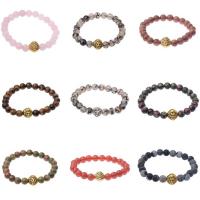 Edelstein Armbänder, rund, verschiedenen Materialien für die Wahl & buddhistischer Schmuck & unisex, 8mm, Länge:7.5 Millimeter, verkauft von Strang