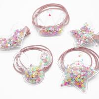 plastique PVC Accessoires pour cheveux, pour les enfants & styles différents pour le choix, rose, 65*50mm, Vendu par lot