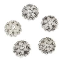 Zinc Alloy Bead Caps, Flower, plated 19*6mm 