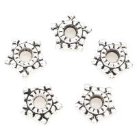 Zinc Alloy Star Beads, Pentagon, plated 7*2mm 