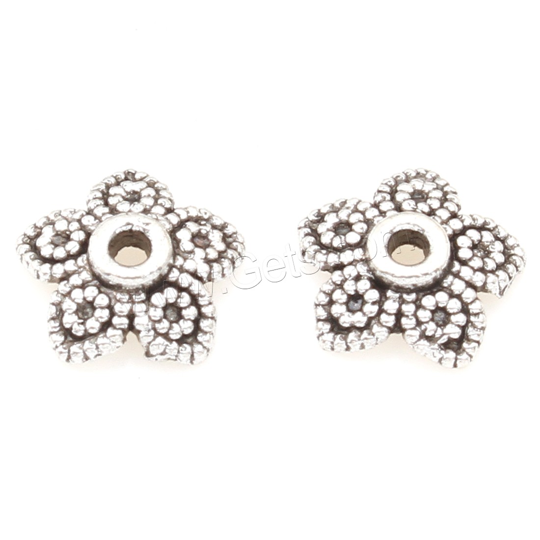 Zinc Alloy Bead Caps, Flower, plated, more colors for choice, 7*2mm, 2000PCs/Bag, Sold By Bag