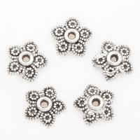 Zinc Alloy Bead Caps, Flower, plated 7*2mm 