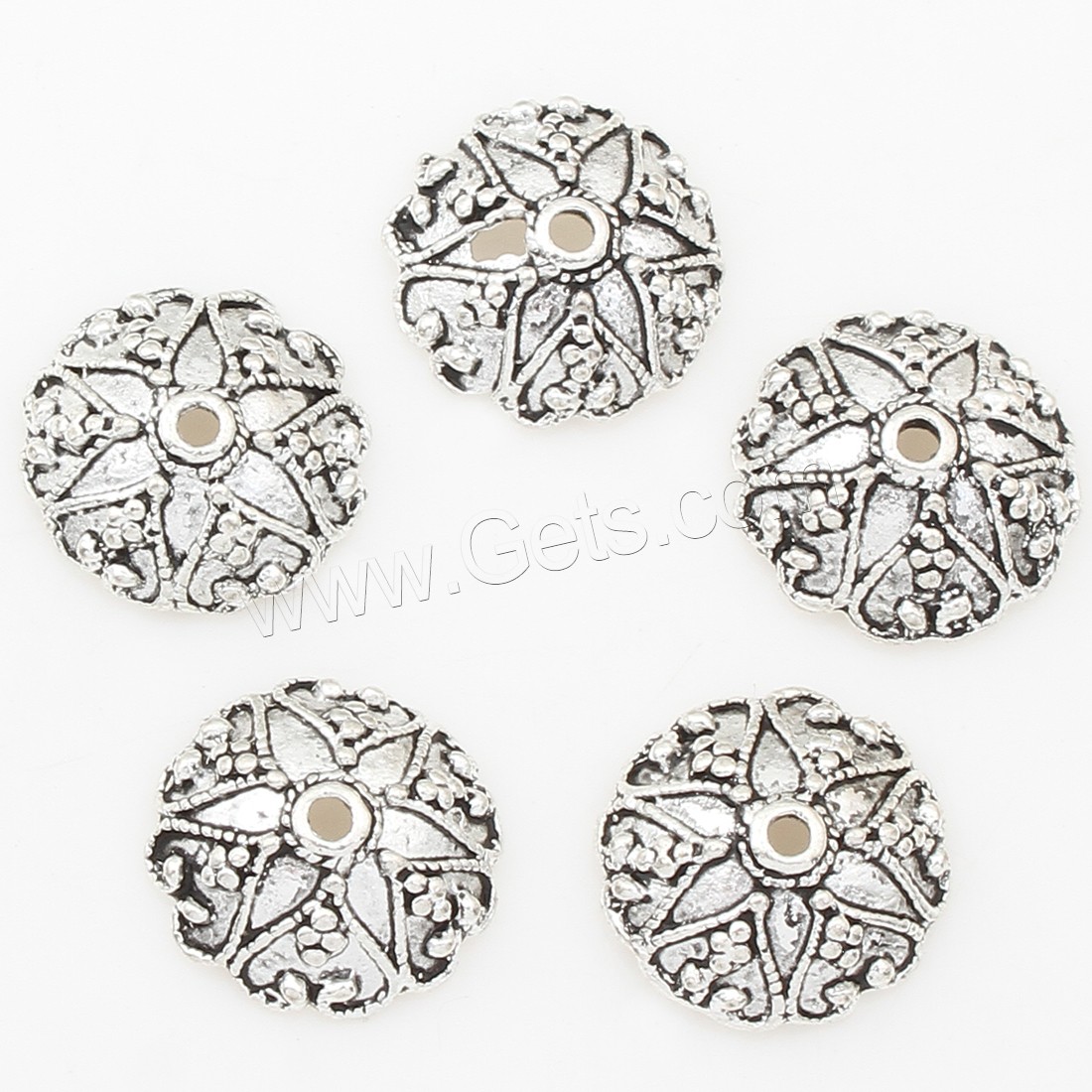 Zinc Alloy Bead Caps, Flower, plated, more colors for choice, 12*4mm, 500PCs/Bag, Sold By Bag