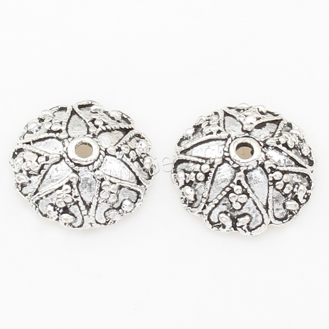 Zinc Alloy Bead Caps, Flower, plated, more colors for choice, 12*4mm, 500PCs/Bag, Sold By Bag