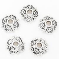 Zinc Alloy Bead Caps, Flower, plated 10*3mm 