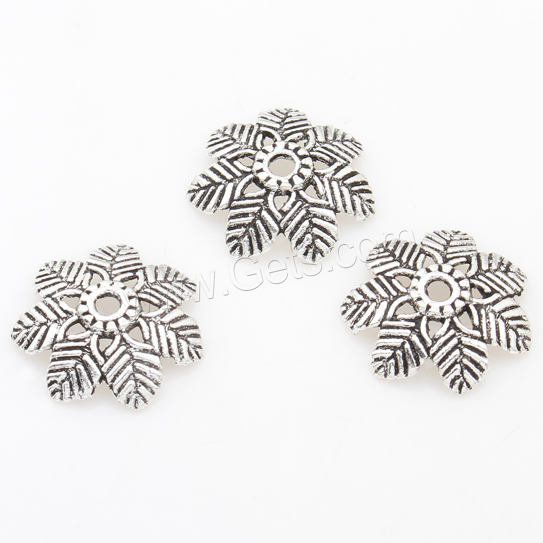 Zinc Alloy Bead Caps, Flower, plated, more colors for choice, 15*3mm, 500PCs/Bag, Sold By Bag