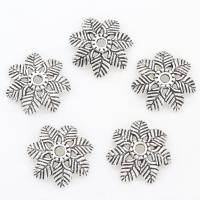 Zinc Alloy Bead Caps, Flower, plated 15*3mm 