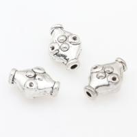 Zinc Alloy Jewelry Beads, plated, silver color, nickel, lead & cadmium free 