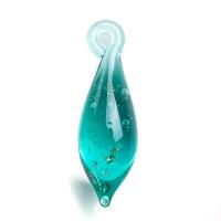 Lampwork Pendants, Teardrop, handmade, translucent 0.8*23mm 