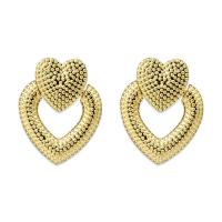 Zinc Alloy Drop Earring, Heart, plated, for woman 