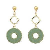 Enamel Zinc Alloy Drop Earring, with enamel, Round, plated, for woman 