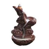 Incense Smoke Flow Backflow Holder Ceramic Incense Burner, Porcelain 