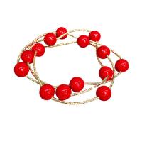 Fashion Zinc Alloy Bracelets, with Shell Pearl, plated, for woman 7mm Approx 21.2 Inch 