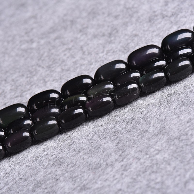 Black Obsidian Beads, polished, DIY & different size for choice, black, Length:Approx 15 Inch, Sold By Strand