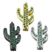 銅 ウォッチバンドファインディング, サボテン opuntia Stricta, メッキ, マイクロパヴェジルコニア, 無色 売り手 パソコン