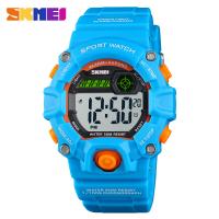 SKmei® Unisex Schmuckuhr, ABS Kunststoff, mit PU Leder & Harz & Edelstahl, chinesische Bewegung, Edelstahl Uhrenbandverschluss, Lebenswasserbeständig & Multifunktions & für Kinder & glänzend, keine, 37x14mm, Länge:ca. 8 ZollInch, verkauft von PC