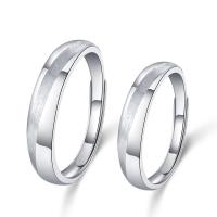 925er Sterling Silber Paar- Ring, Kreisring, versilbert, einstellbar & verschiedene Stile für Wahl, 4mm, 1.8mm, 3.6mm, 1.6mm, Größe:6-11, verkauft von PC