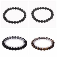 Edelstein Armbänder, rund, plattiert, verschiedenen Materialien für die Wahl & unisex, 8mm, Länge:7.5 ZollInch, verkauft von Strang