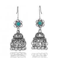 Zinc Alloy Drop Earring, plated, vintage & folk style & for woman 