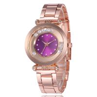 Reloj de Pulsera Unisex, aleación de zinc, con Vidrio, movimiento chino, chapado en color rosa dorada, sin impermeables & unisexo, más colores para la opción, 37*7mm, longitud:aproximado 9.5 Inch, Vendido por UD