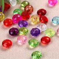 Transparent Acrylic Beads & faceted 6mm 