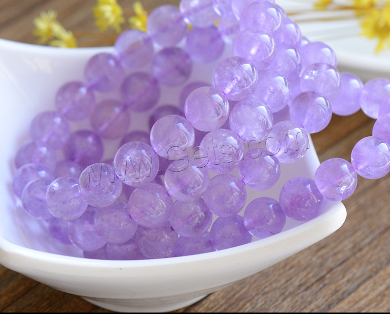 Amethyst Bracelet, Round, different size for choice & for woman, purple, Sold By Strand