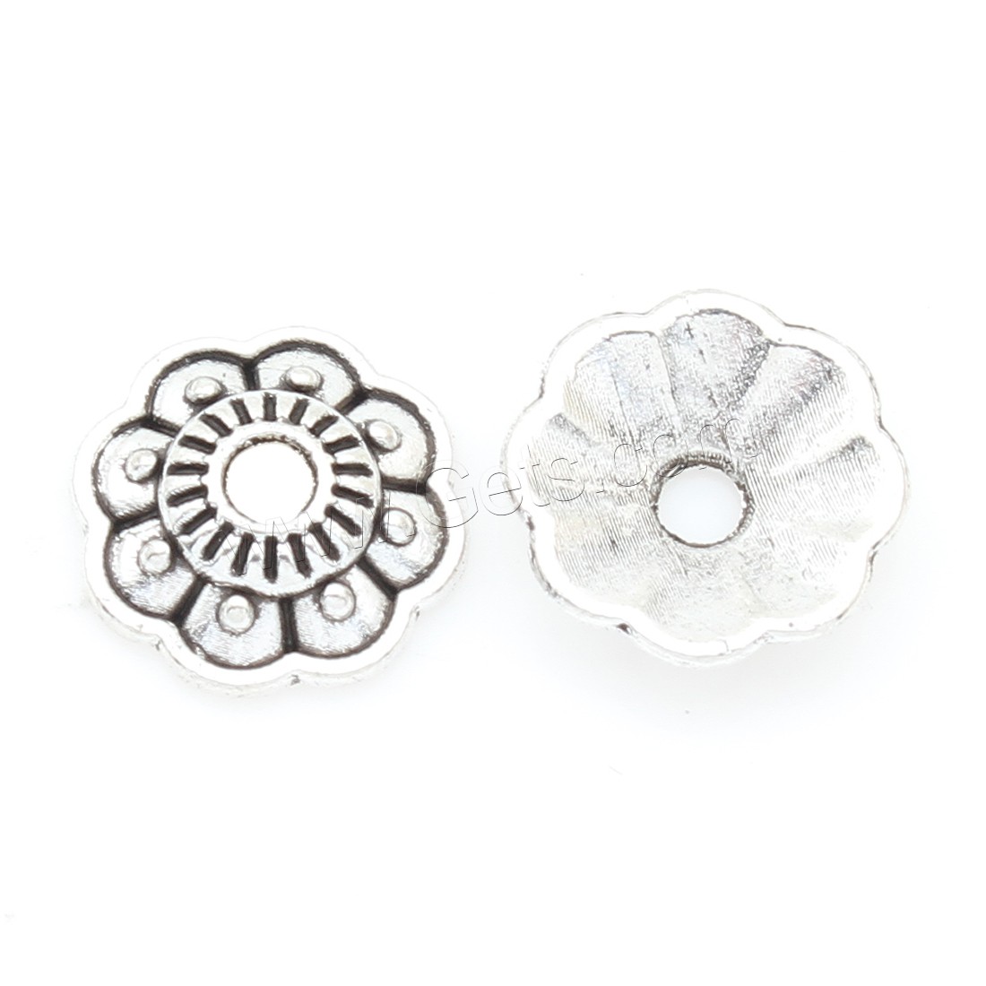 Zinc Alloy Bead Caps, Flower, plated, more colors for choice, 11*3mm, 1000PCs/Bag, Sold By Bag