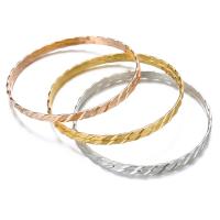 Fashion Zinc Alloy Bangle, plated, wavy grain & for woman 