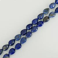 Natürlichen Lapislazuli Perlen, Tropfen, blau, 10x14mm, Bohrung:ca. 1mm, Länge:ca. 16 ZollInch, ca. 29PCs/Strang, verkauft von Strang