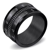 Acier titane bague, ionique noire, normes différentes pour le choix & pour homme, 12mm Vendu par PC