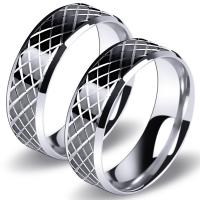 Acier titane bague, ionique noire, normes différentes pour le choix & pour homme, 7mm Vendu par PC