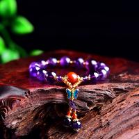 Amethyst Bracelet, Unisex, purple, 10mm Approx 6.2 Inch 