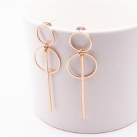 Zinc Alloy Drop Earring, zinc alloy post pin, Geometrical Pattern, plated, other effects & fashion jewelry & for woman 