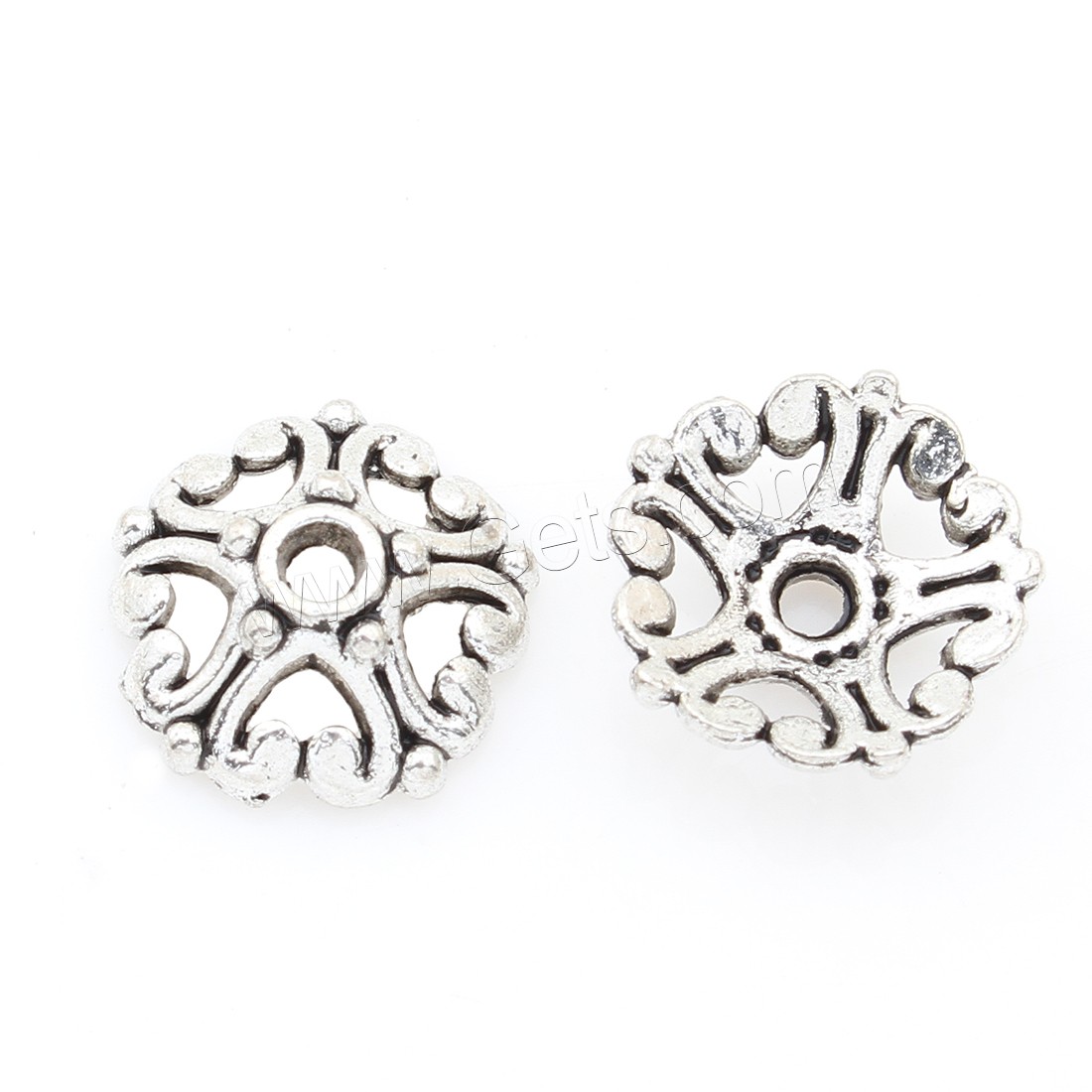 Zinc Alloy Bead Caps, Flower, plated, more colors for choice, 12*4mm, 500PCs/Bag, Sold By Bag