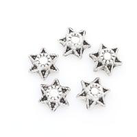 Zinc Alloy Bead Caps, Flower, plated 10*5mm 