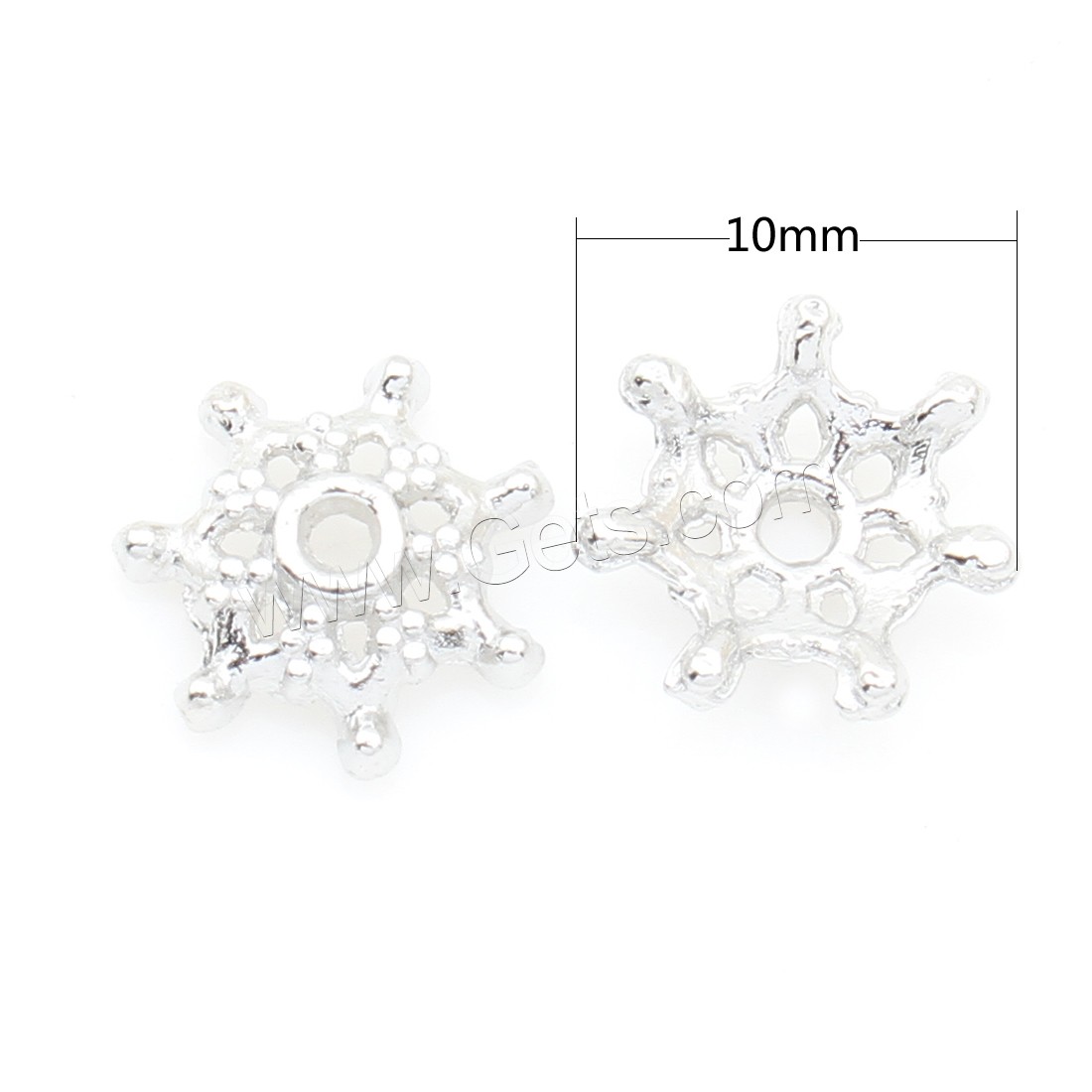 Zinc Alloy Bead Caps, Flower, plated, more colors for choice, 10*3mm, Approx 1500PCs/Bag, Sold By Bag