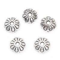 Zinc Alloy Bead Caps, Flower, plated 7*2mm, Approx 