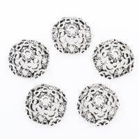 Zinc Alloy Bead Caps, Flower, plated 20*10mm 