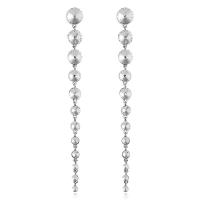 Zinc Alloy Drop Earring, plated, for woman, white 