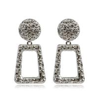 Zinc Alloy Drop Earring, Geometrical Pattern, plated, for woman 