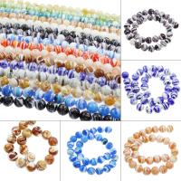 Perles murano faites à la main , chalumeau, Rond, plus de couleurs à choisir, 13*13mm Environ 1mm, Environ Vendu par sac