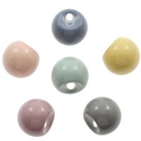 Colgante de joyería de acrílico, Esférico, más colores para la opción, 14x13x13mm, agujero:aproximado 3mm, aproximado 1000/Bolsa, Vendido por Bolsa