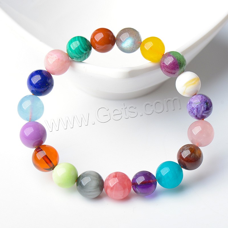 Quartz Bracelets, Round, Unisex & different size for choice, multi-colored, Sold By Strand