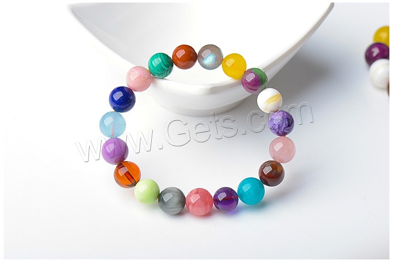 Quartz Bracelets, Round, Unisex & different size for choice, multi-colored, Sold By Strand