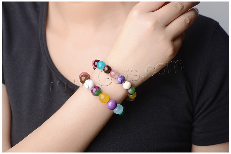 Quartz Bracelets, Round, Unisex & different size for choice, multi-colored, Sold By Strand