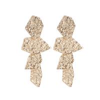 Zinc Alloy Drop Earring, Geometrical Pattern, plated, for woman 70mm 