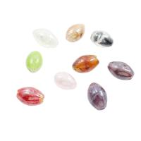 Perles murano faites à la main , chalumeau, olivâtre, Couleur aléatoire, 18*11mm Environ 1mm Vendu par sac